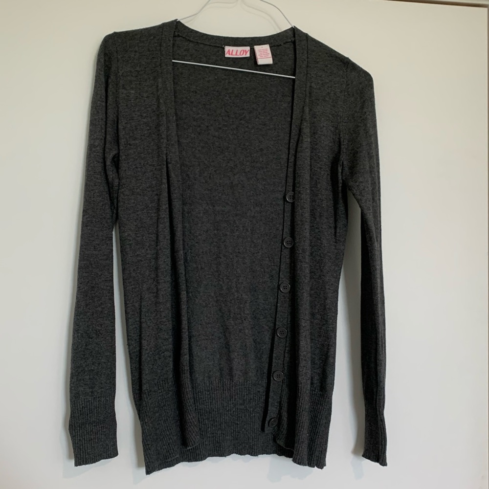 Alloy Grey Long Cardigan size Medium